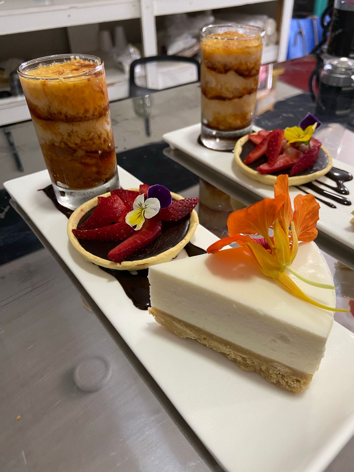 Cheesecake y frutillas